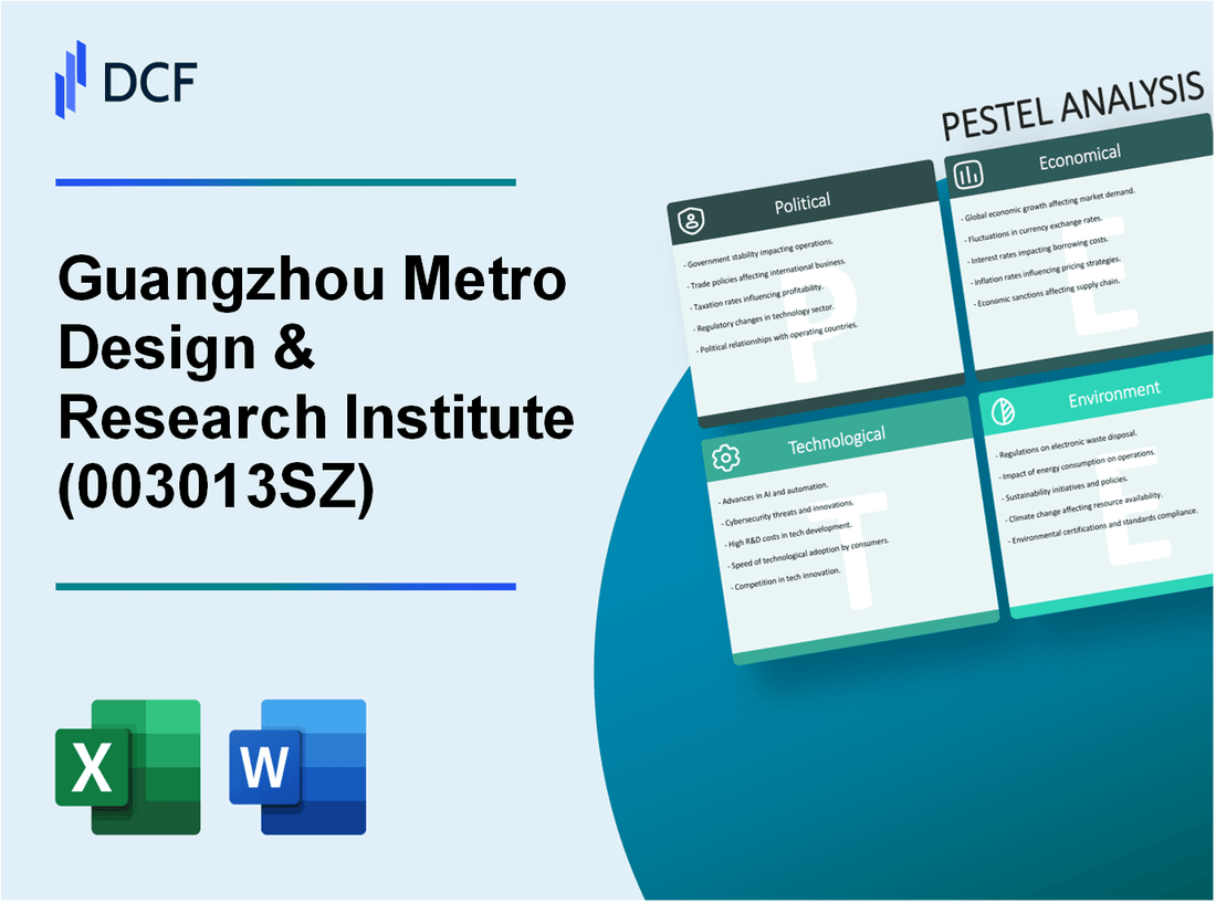 Guangzhou Metro Design & Research Institute Co., Ltd. (003013.SZ): PESTEL Analysis