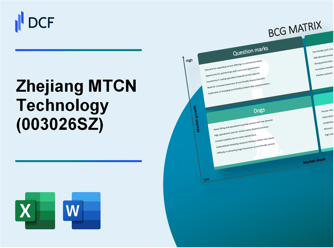 Zhejiang MTCN Technology Co.,Ltd. (003026.SZ): BCG Matrix