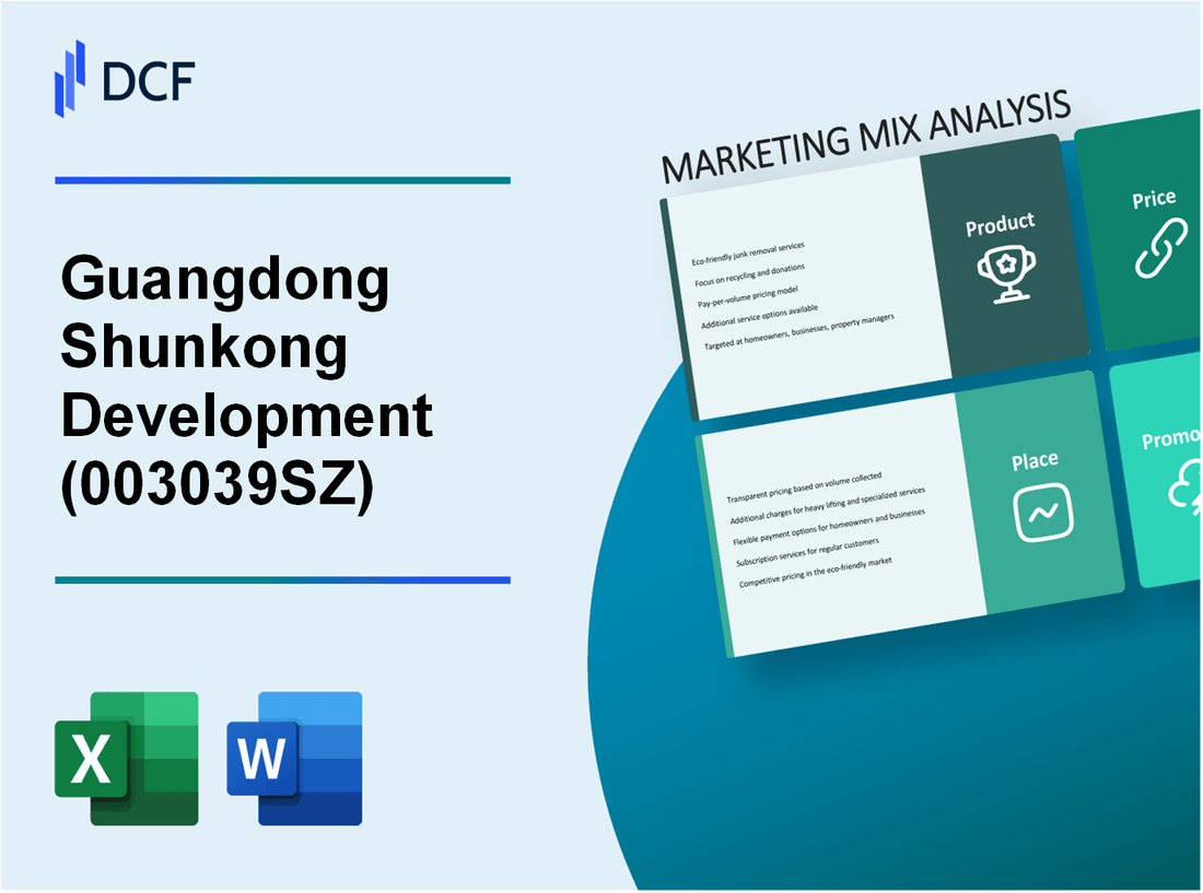 Guangdong Shunkong Development Co.,Ltd. (003039.SZ): Marketing Mix Analysis