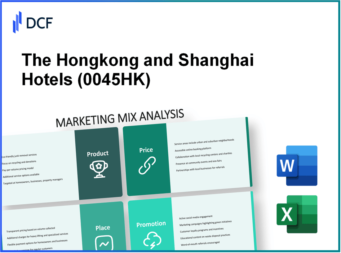 The Hongkong and Shanghai Hotels, Limited (0045.HK): Marketing Mix Analysis