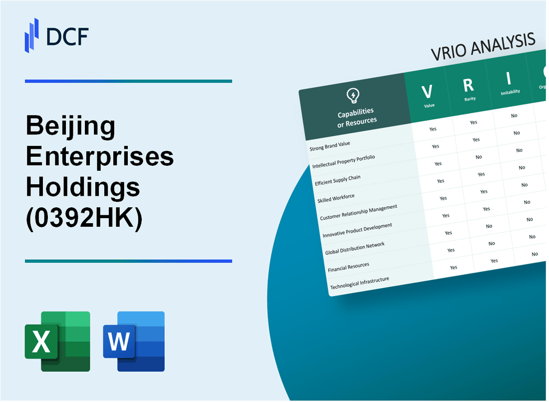 Beijing Enterprises Holdings Limited (0392.HK): VRIO Analysis