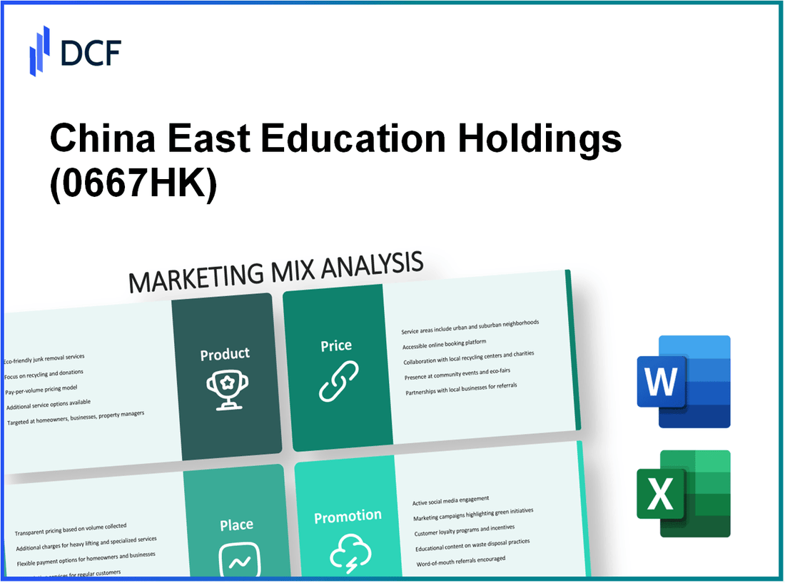 China East Education Holdings Limited (0667.HK): Marketing Mix Analysis