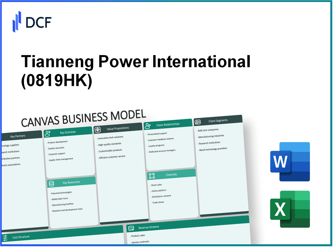 Tianneng Power International Limited (0819.HK): Canvas Business Model