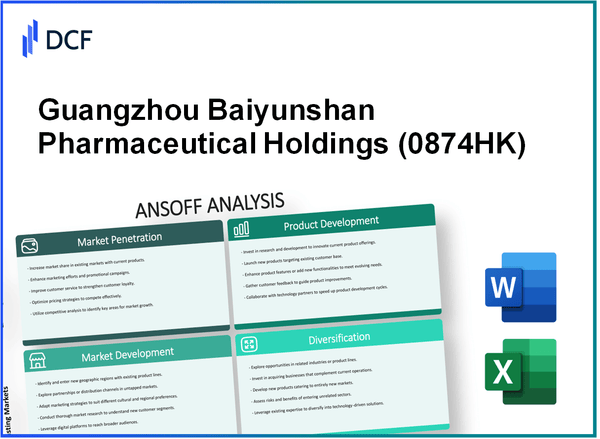 Guangzhou Baiyunshan Pharmaceutical Holdings Company Limited (0874.HK): Ansoff Matrix