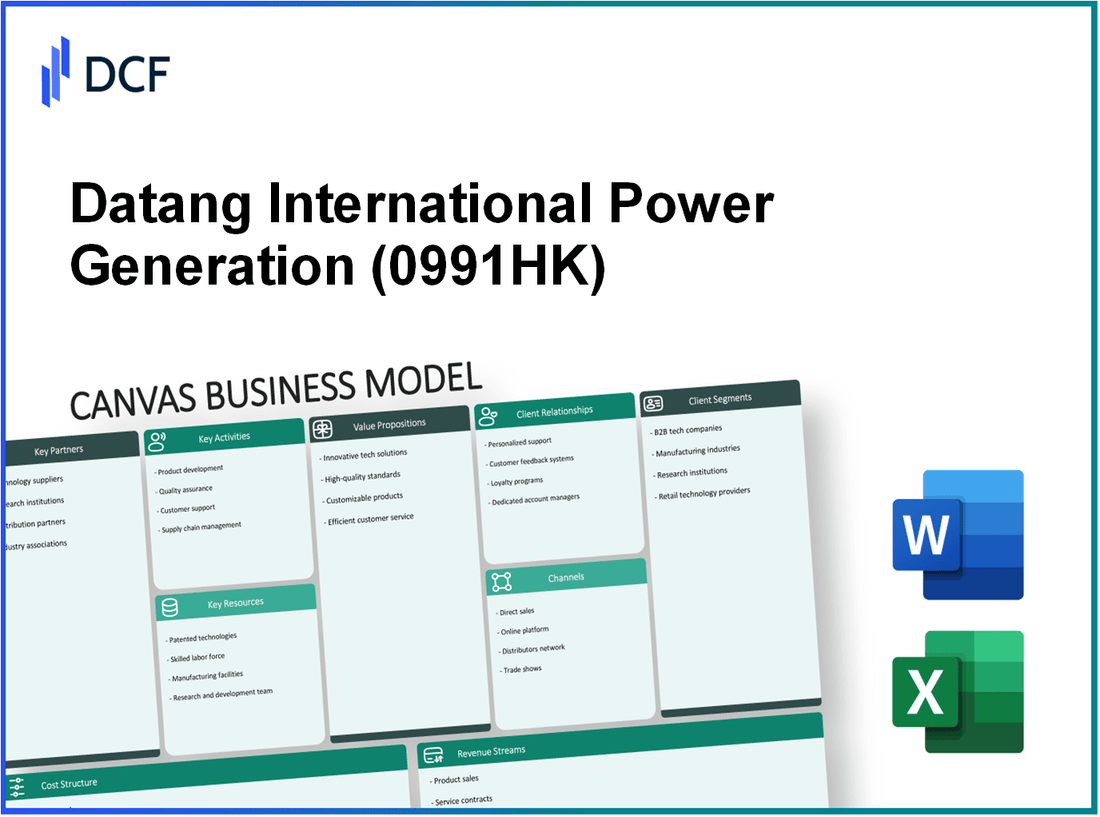 Datang International Power Generation Co., Ltd. (0991.HK): Canvas Business Model