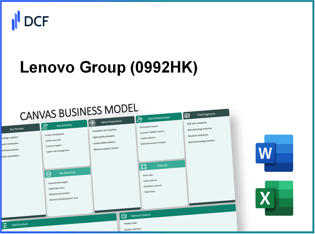 Lenovo Group Limited (0992.HK): Canvas Business Model