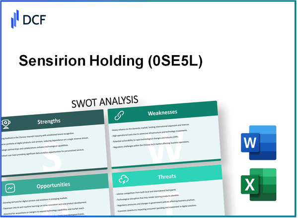 Sensirion Holding AG (0SE5.L): SWOT Analysis
