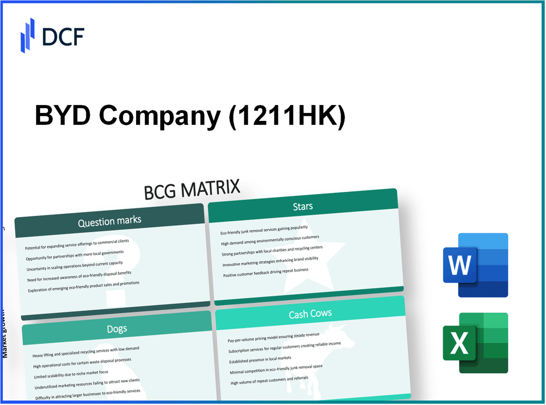 BYD Company Limited (1211.HK): BCG Matrix