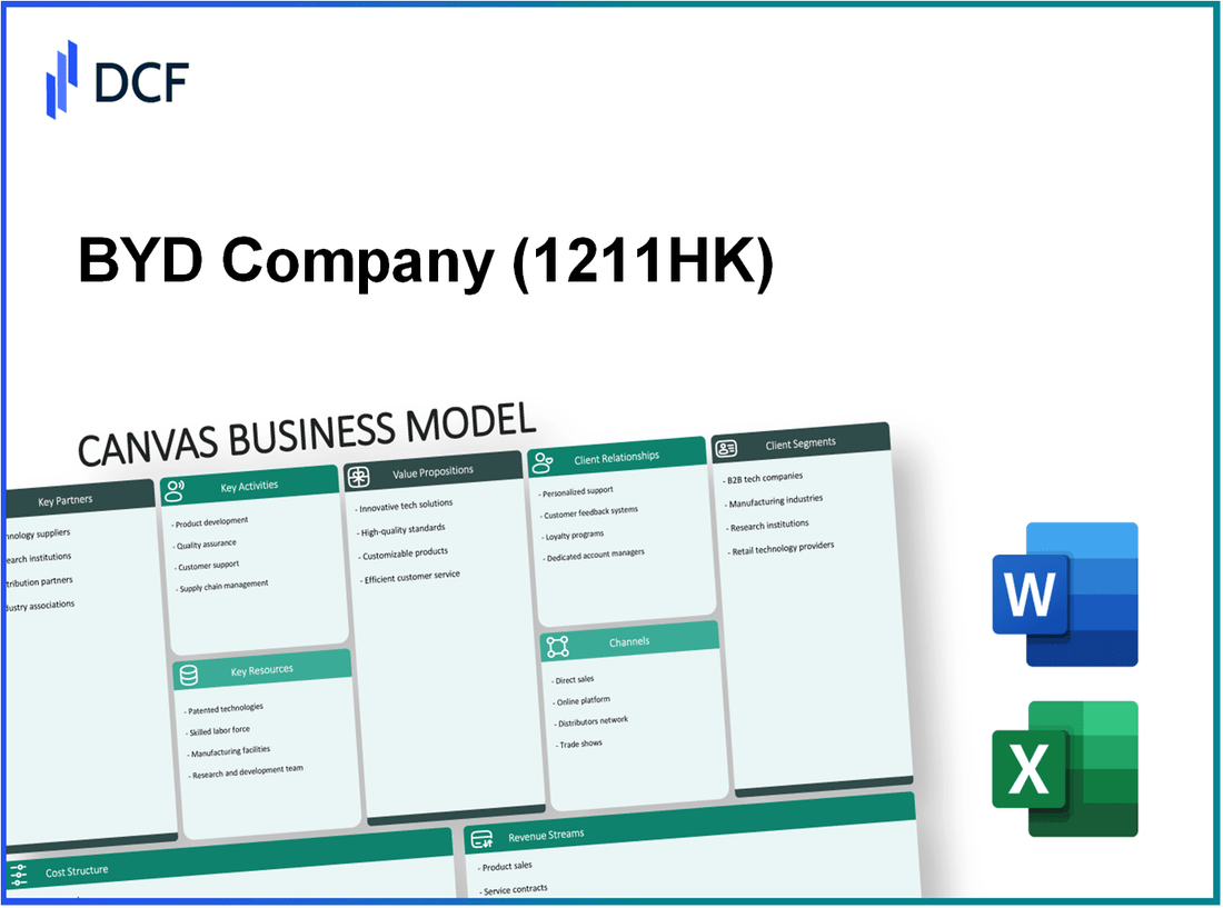 BYD Company Limited (1211.HK): Canvas Business Model