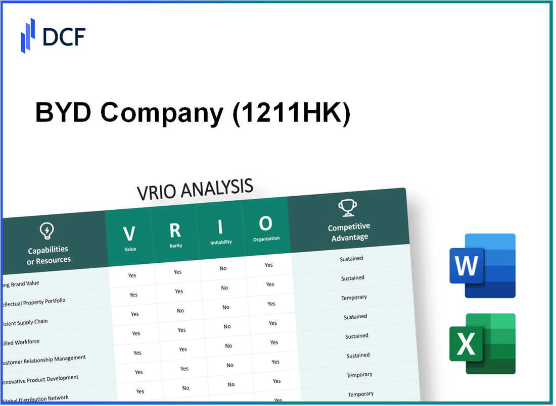 BYD Company Limited (1211.HK): VRIO Analysis