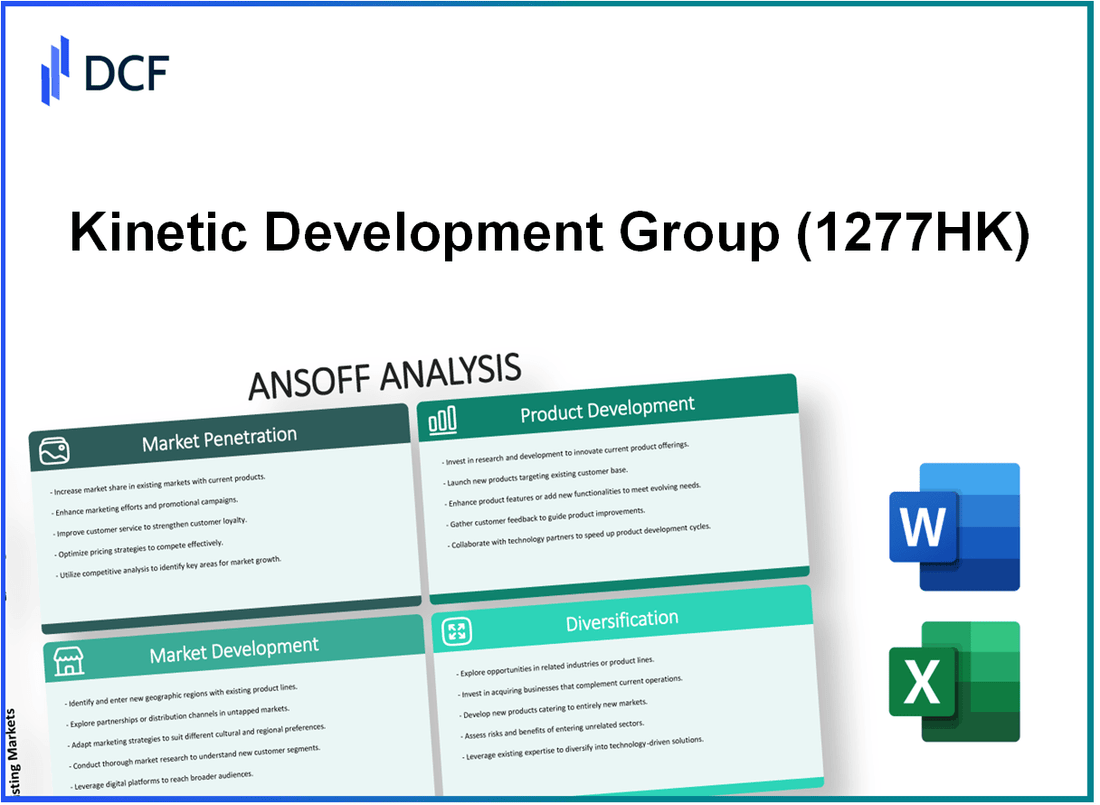 Kinetic Development Group Limited (1277.HK): Ansoff Matrix