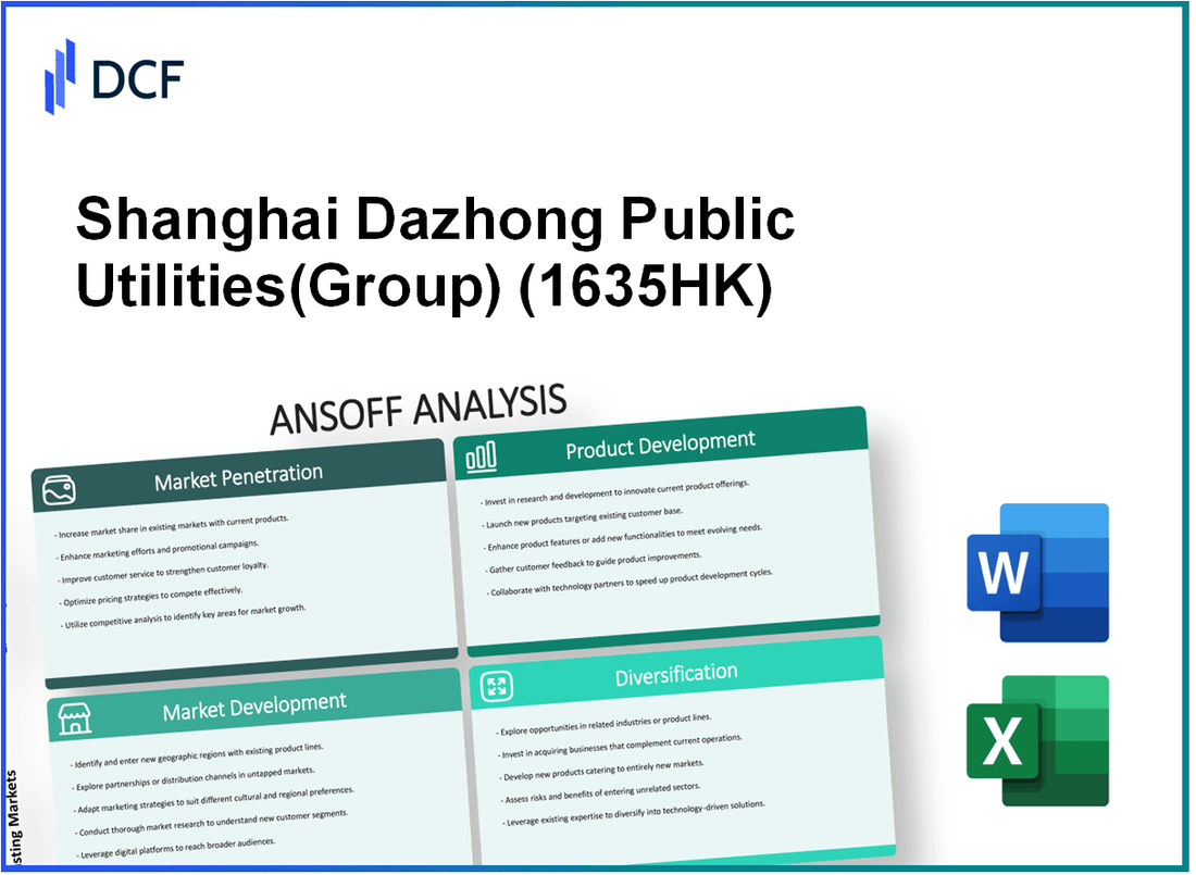 Shanghai Dazhong Public Utilities Co.,Ltd. (1635.HK): Ansoff Matrix