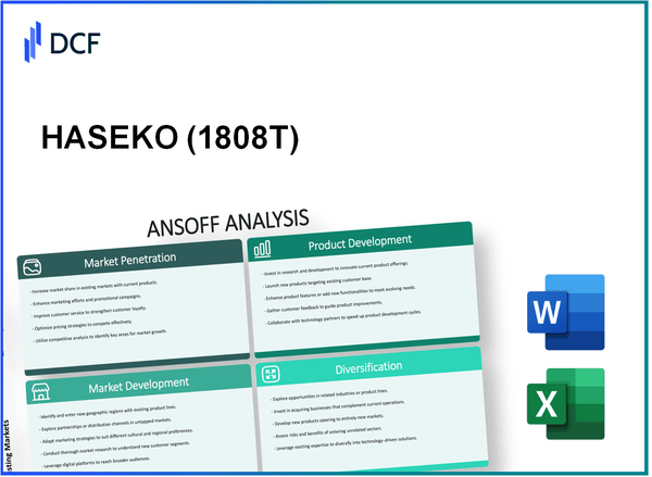 HASEKO Corporation (1808.T): Ansoff Matrix