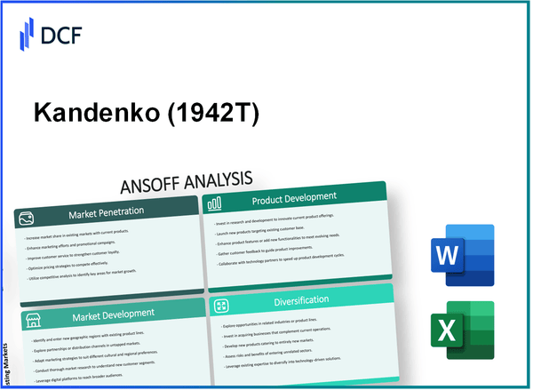 Kandenko Co.,Ltd. (1942.T): Ansoff Matrix