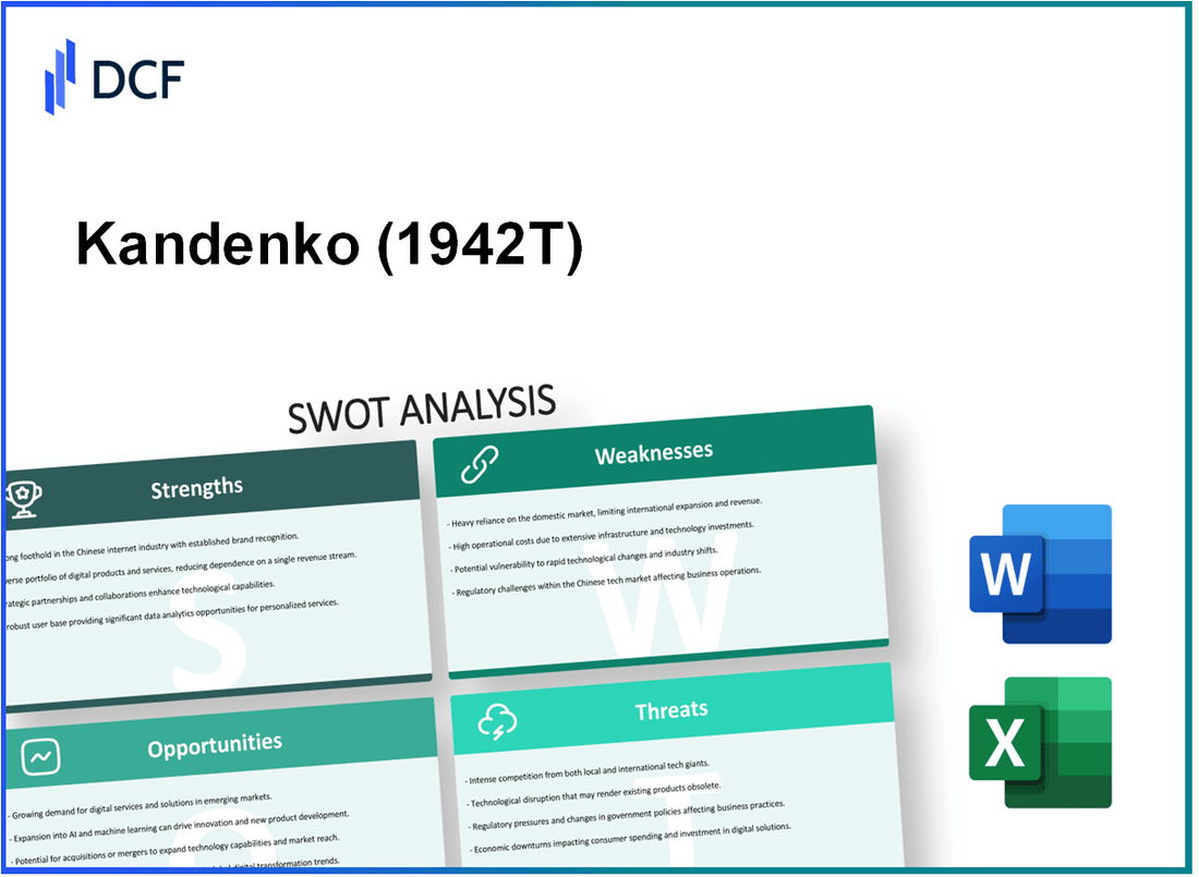 Kandenko Co.,Ltd. (1942.T): SWOT Analysis