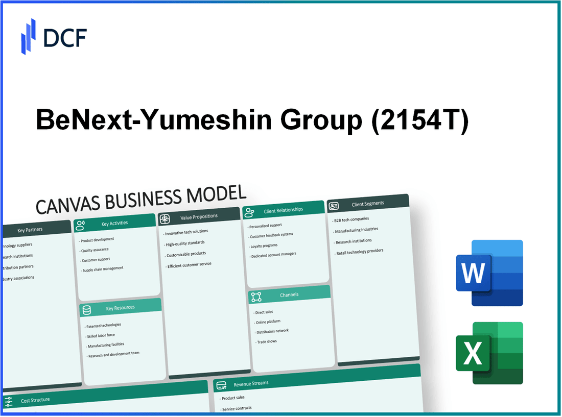 BeNext-Yumeshin Group Co. (2154.T): Canvas Business Model