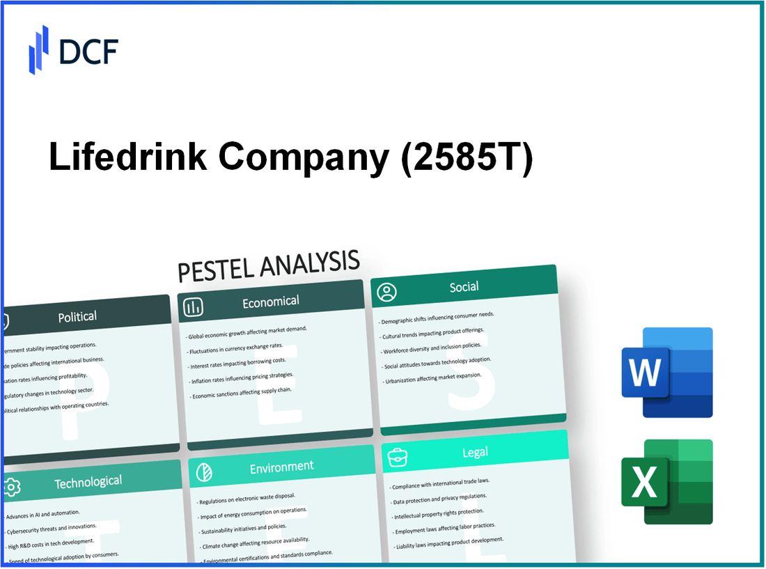 Lifedrink Company, Inc. (2585.T): PESTEL Analysis