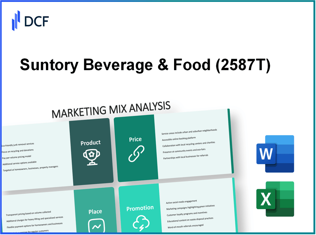 Suntory Beverage & Food Limited (2587.T): Marketing Mix Analysis