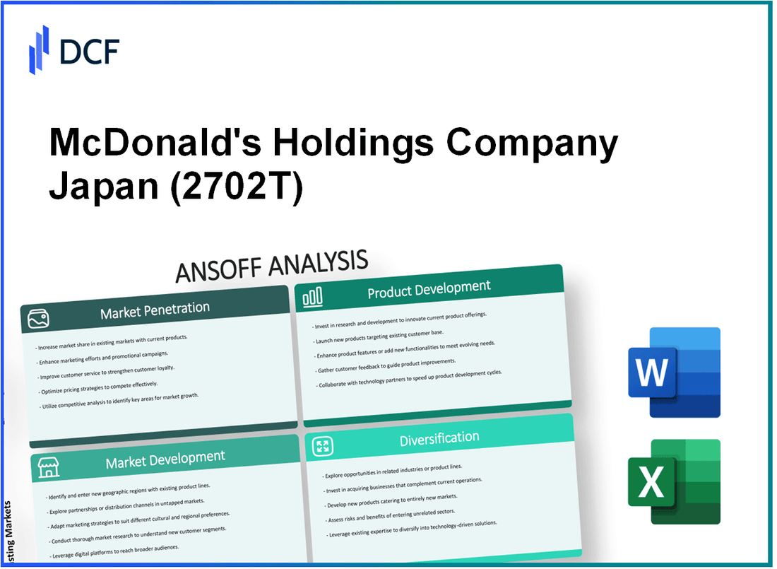 McDonald's Holdings Company , Ltd. (2702.T): Ansoff Matrix