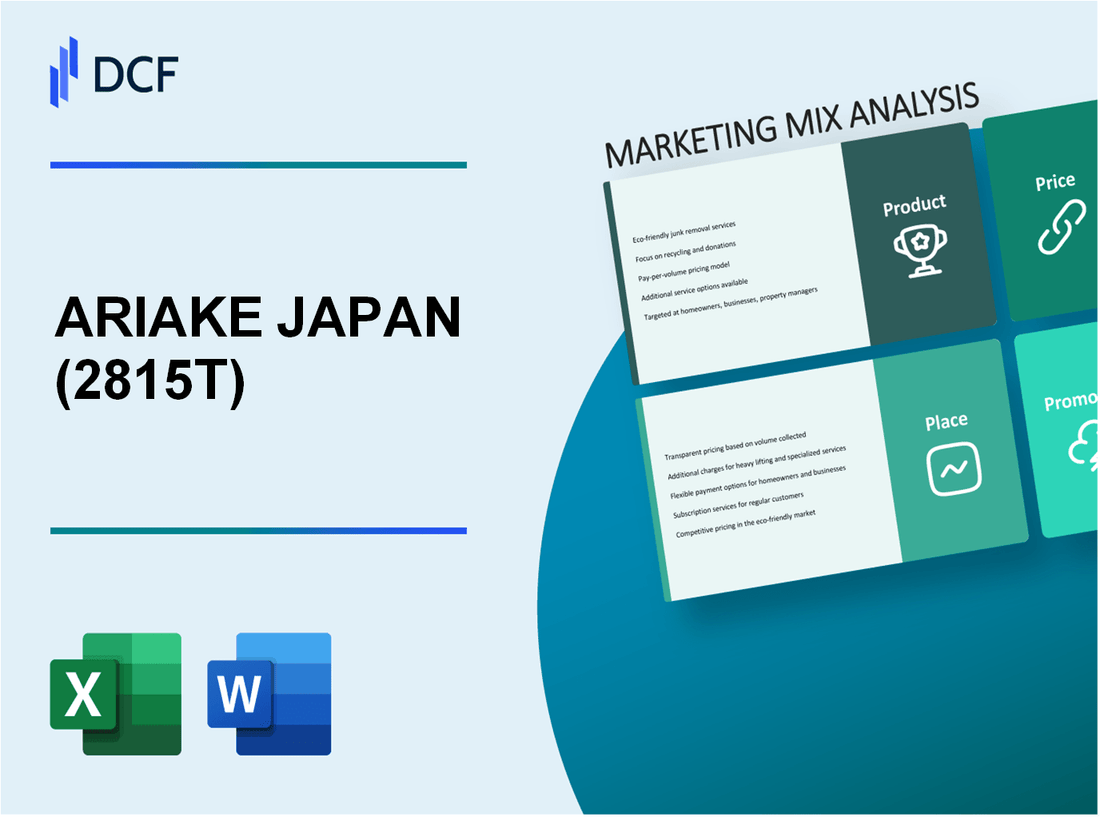 ARIAKE JAPAN Co., Ltd. (2815.T): Marketing Mix Analysis