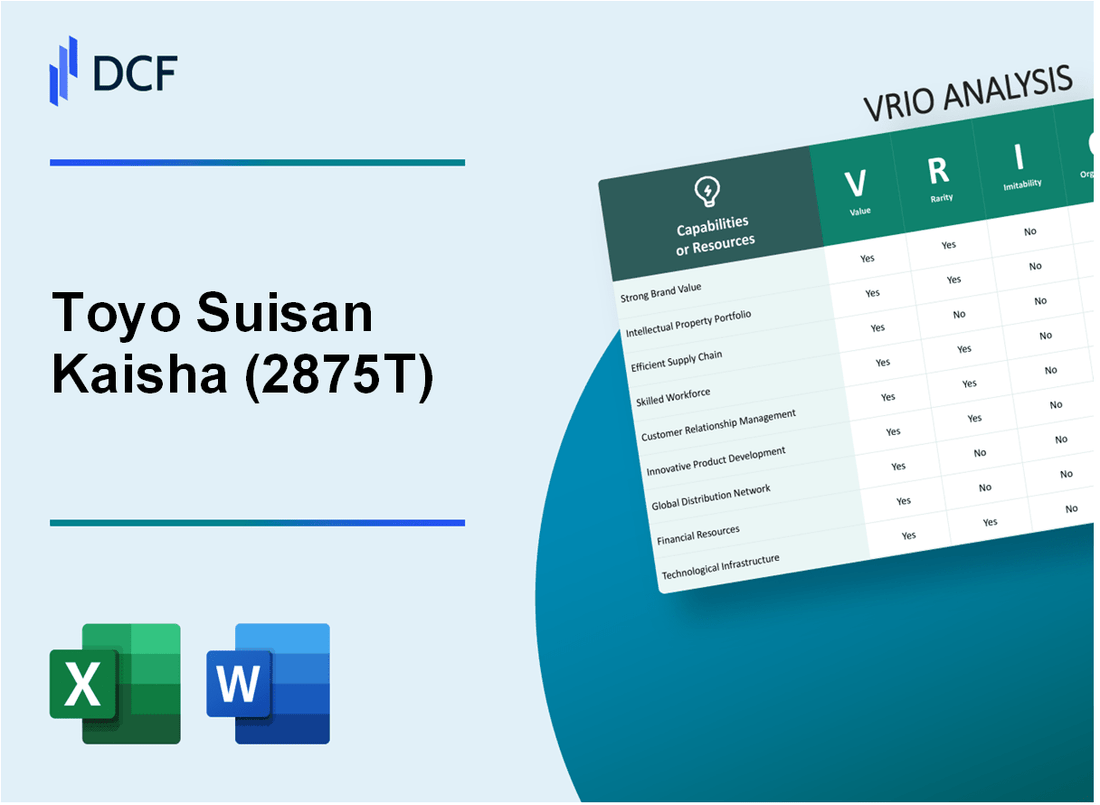 Toyo Suisan Kaisha, Ltd. (2875.T): VRIO Analysis