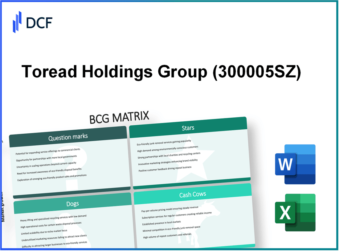 Toread Holdings Group Co., Ltd. (300005.SZ): BCG Matrix