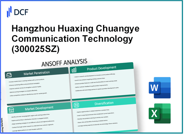 Hangzhou Huaxing Chuangye Communication Technology Co., Ltd. (300025.SZ): Ansoff Matrix