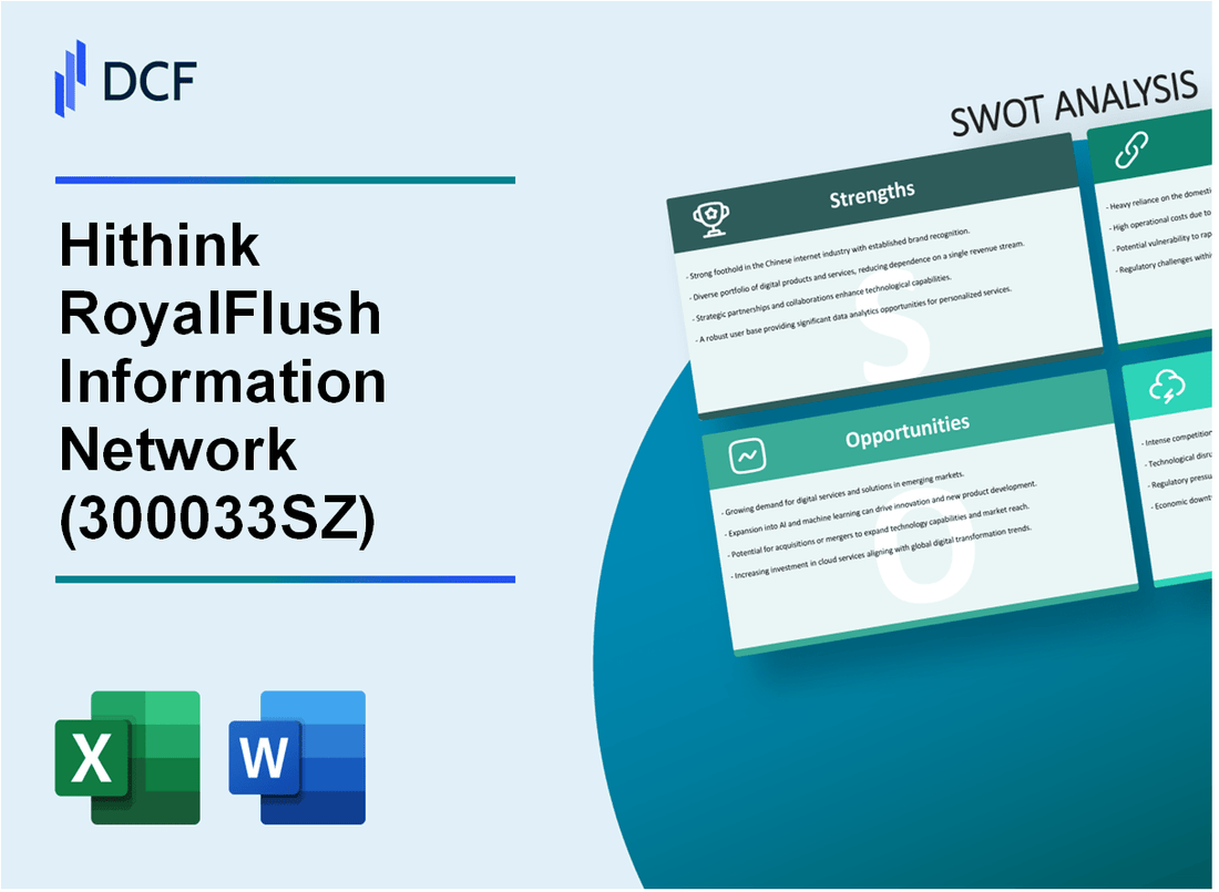 Hithink RoyalFlush Information Network Co., Ltd. (300033.SZ): SWOT Analysis