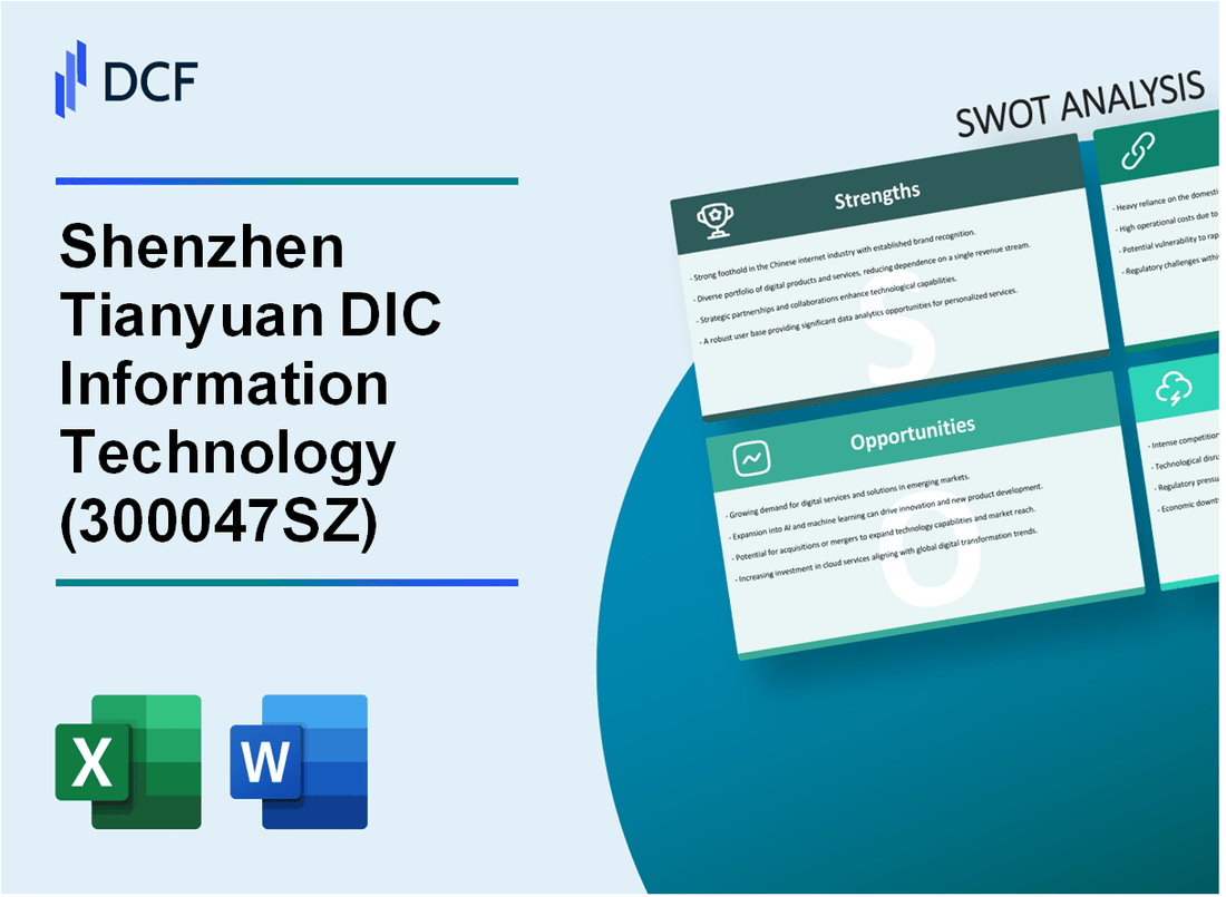 Shenzhen Tianyuan DIC Information Technology Co., Ltd. (300047.SZ): SWOT Analysis