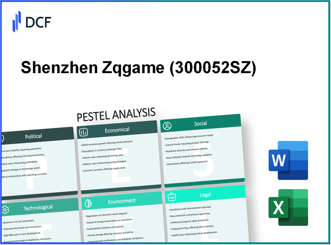 Shenzhen Zqgame Co., Ltd (300052.SZ): PESTEL Analysis