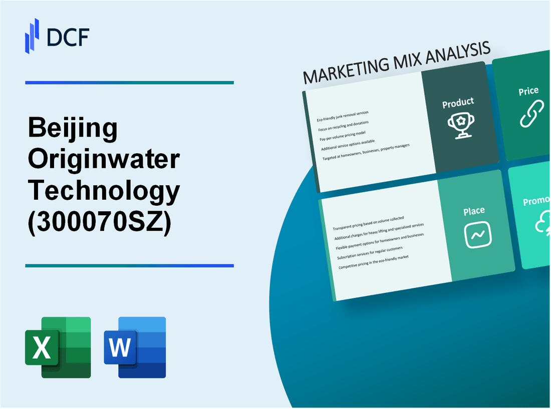 Beijing Originwater Technology Co., Ltd. (300070.SZ): Marketing Mix Analysis