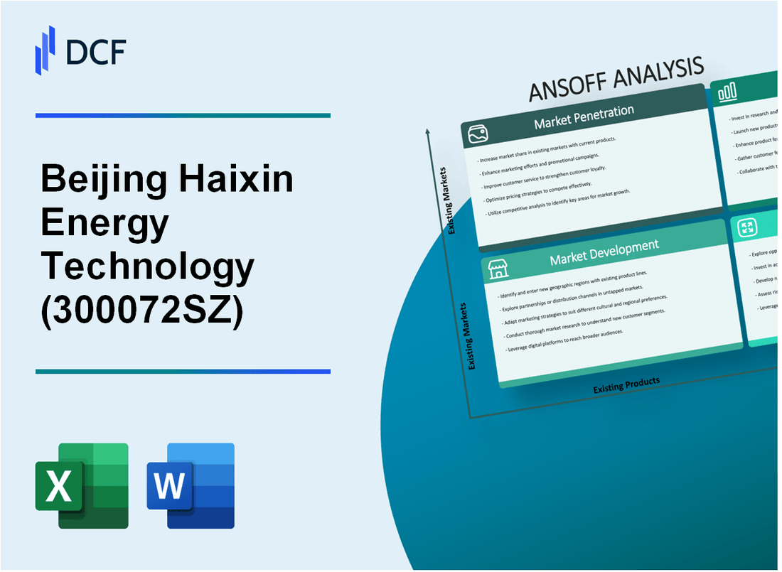 Beijing Haixin Energy Technology Co., Ltd. (300072.SZ): Ansoff Matrix