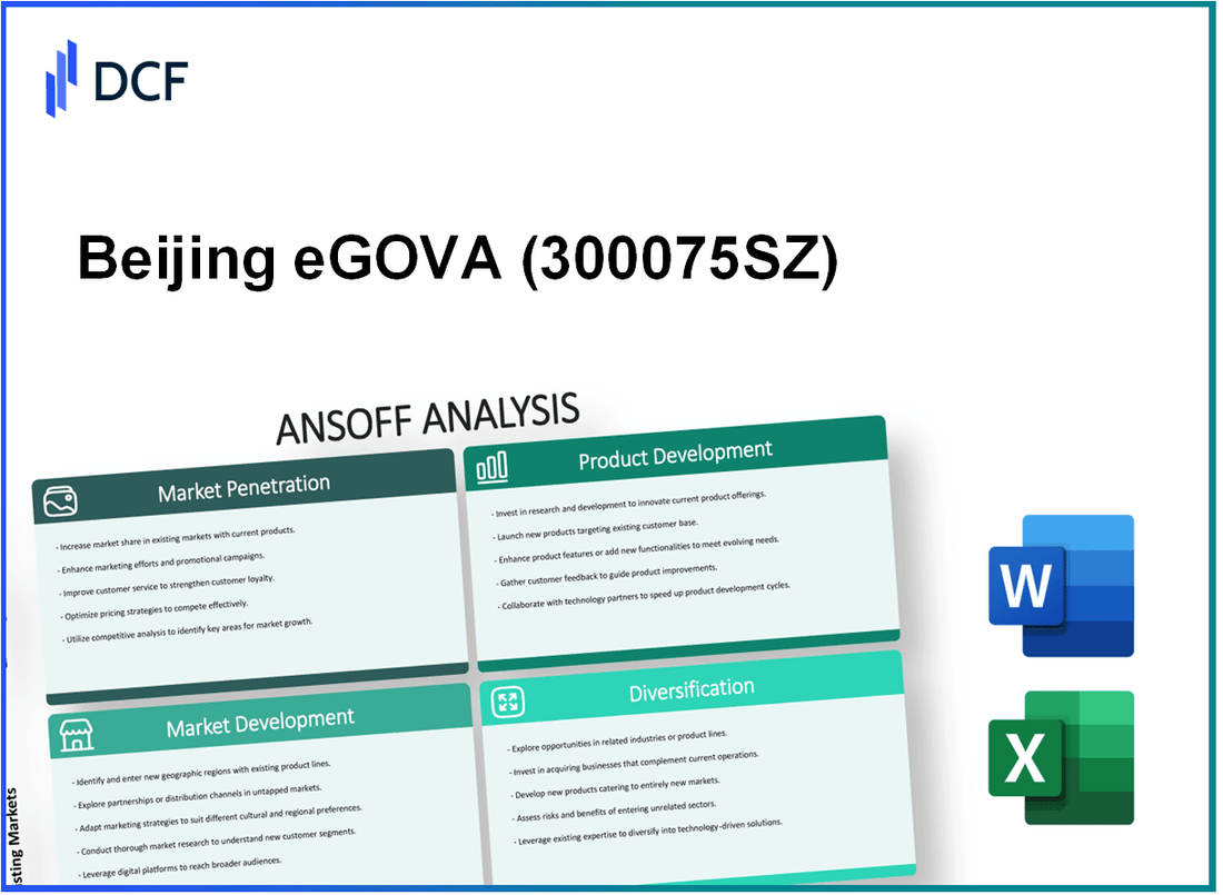 Beijing eGOVA Co,. Ltd (300075.SZ): Ansoff Matrix