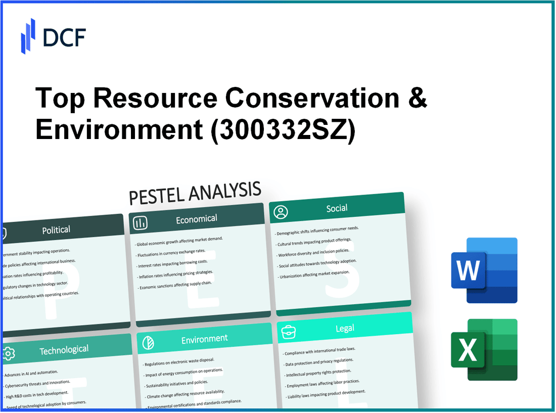 Top Resource Conservation & Environment Corp. (300332.SZ): PESTEL Analysis