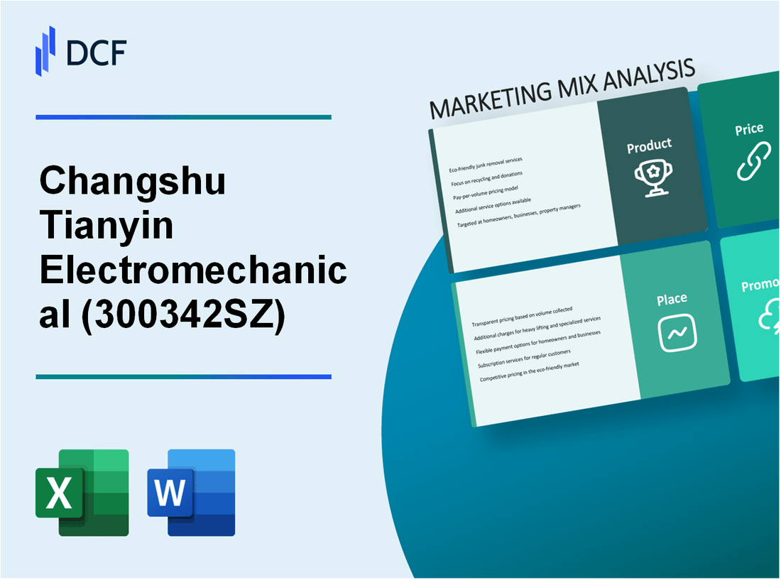 Changshu Tianyin Electromechanical Co.,Ltd (300342.SZ): Marketing Mix Analysis