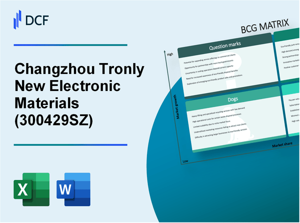 Changzhou Tronly New Electronic Materials Co., Ltd. (300429.SZ): BCG Matrix