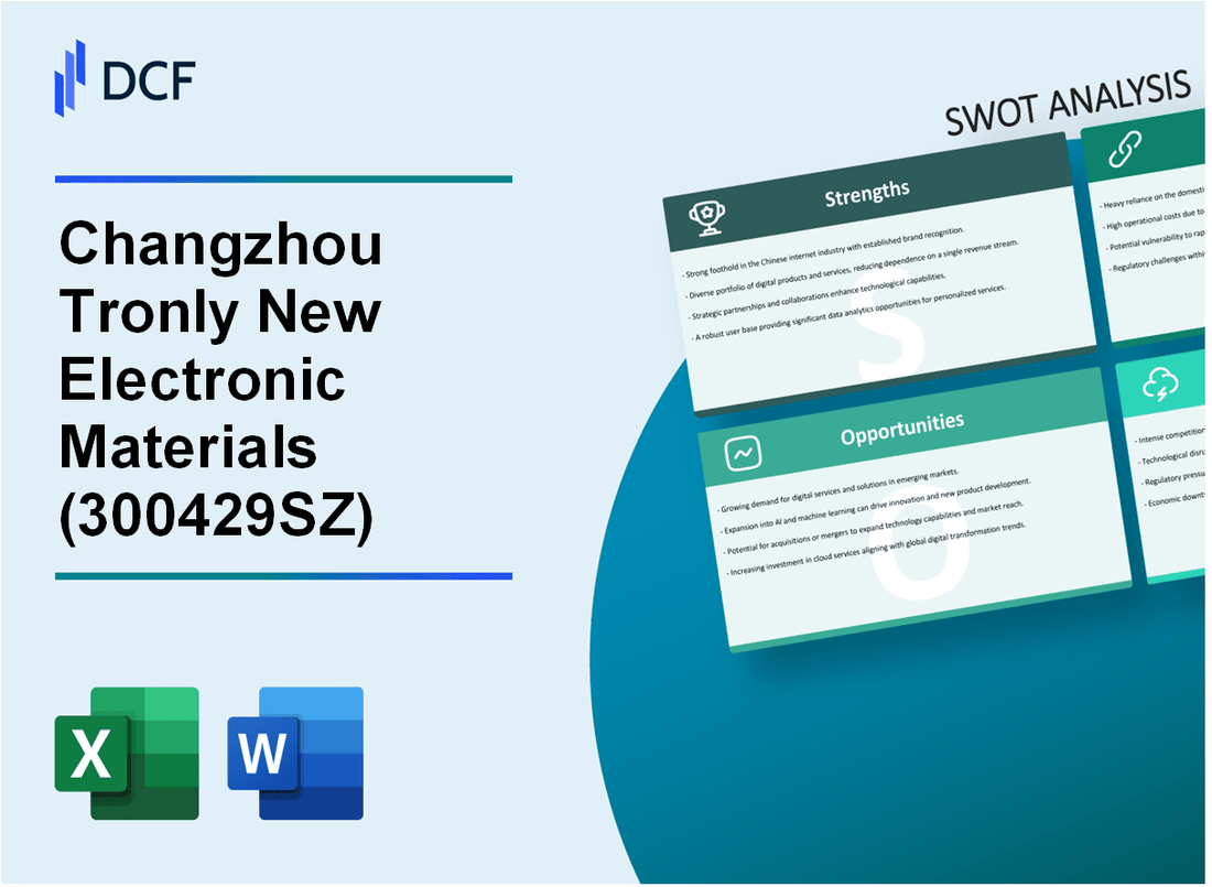 Changzhou Tronly New Electronic Materials Co., Ltd. (300429.SZ): SWOT Analysis