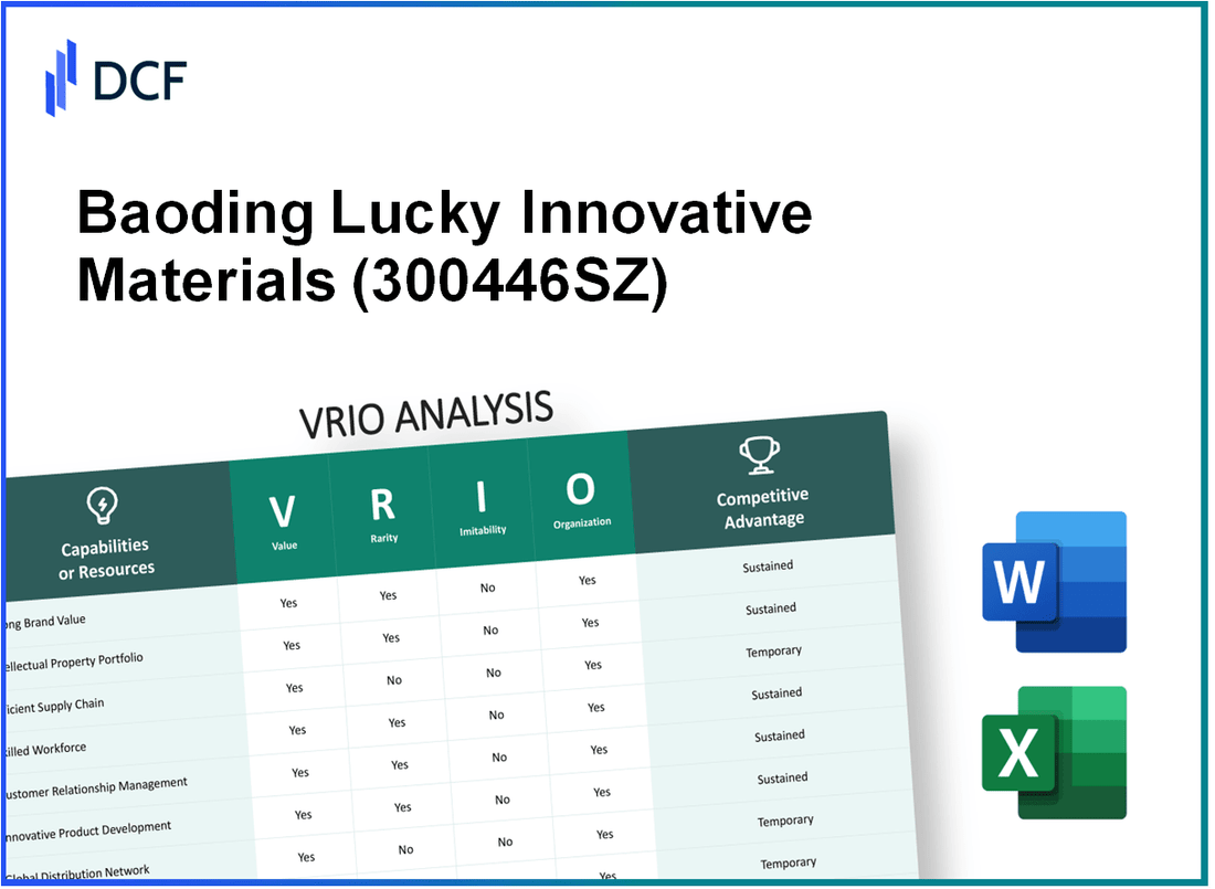 Baoding Lucky Innovative Materials Co.,Ltd (300446.SZ): VRIO Analysis