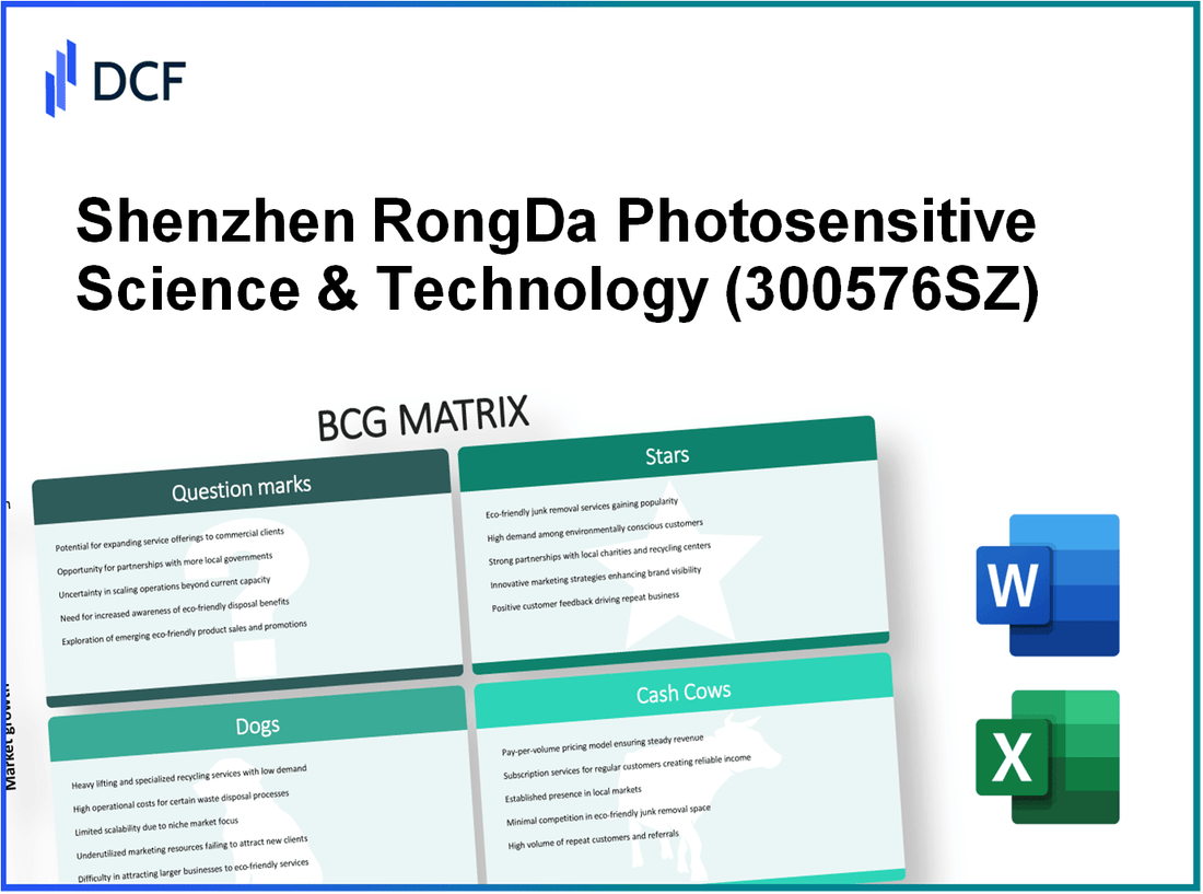 Shenzhen RongDa Photosensitive Science & Technology Co., Ltd. (300576.SZ): BCG Matrix