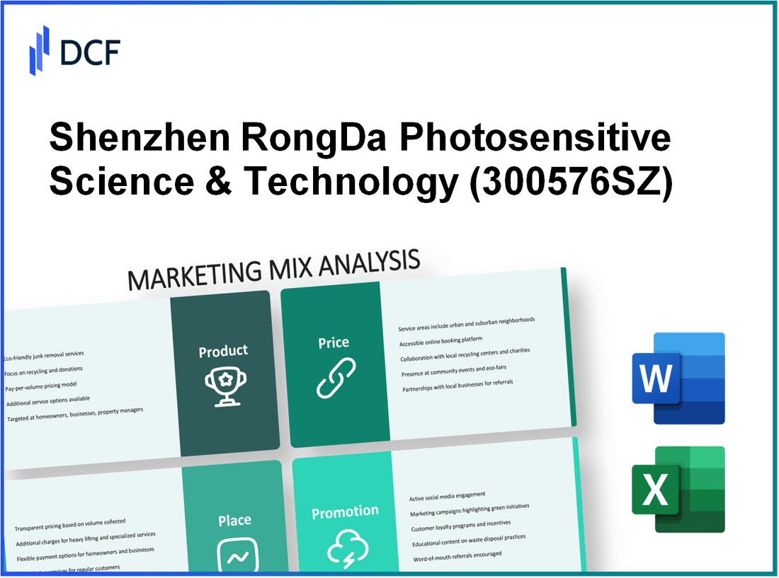 Shenzhen RongDa Photosensitive Science & Technology Co., Ltd. (300576.SZ): Marketing Mix Analysis