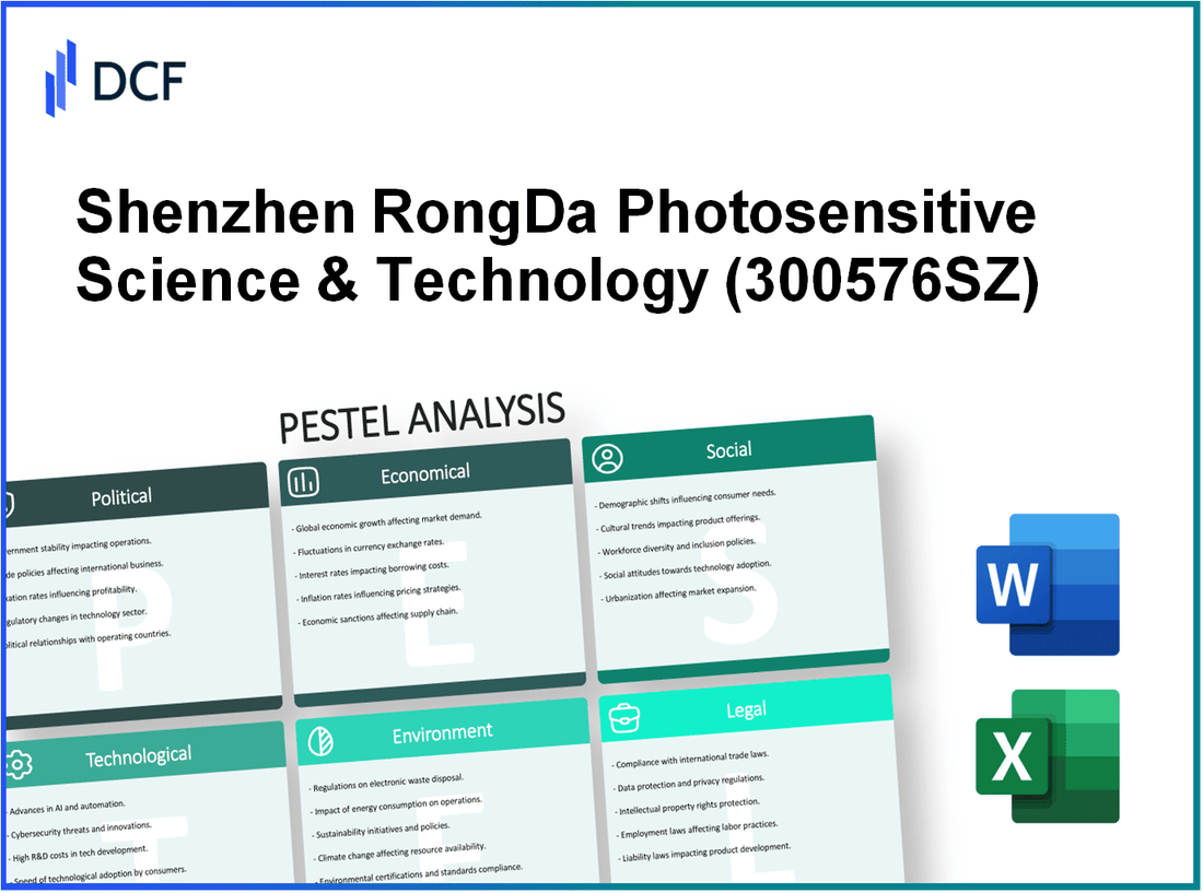 Shenzhen RongDa Photosensitive Science & Technology Co., Ltd. (300576.SZ): PESTEL Analysis