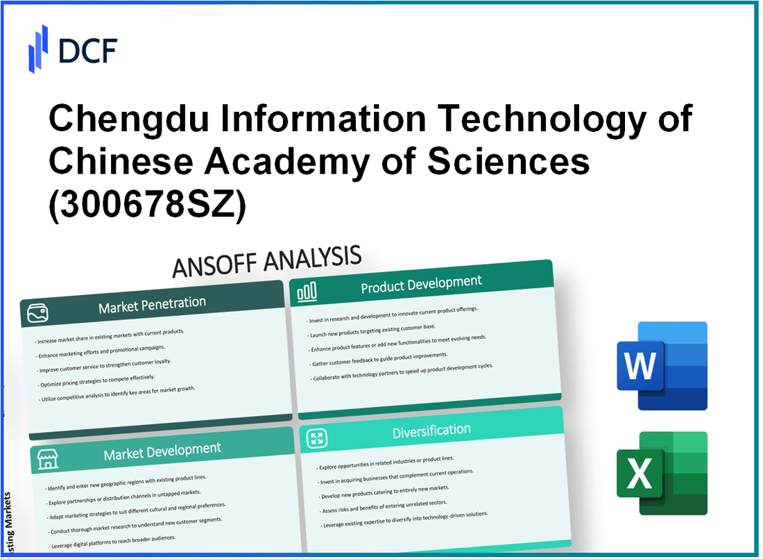 Chengdu Information Technology of Chinese Academy of Sciences Co.,Ltd (300678.SZ): Ansoff Matrix