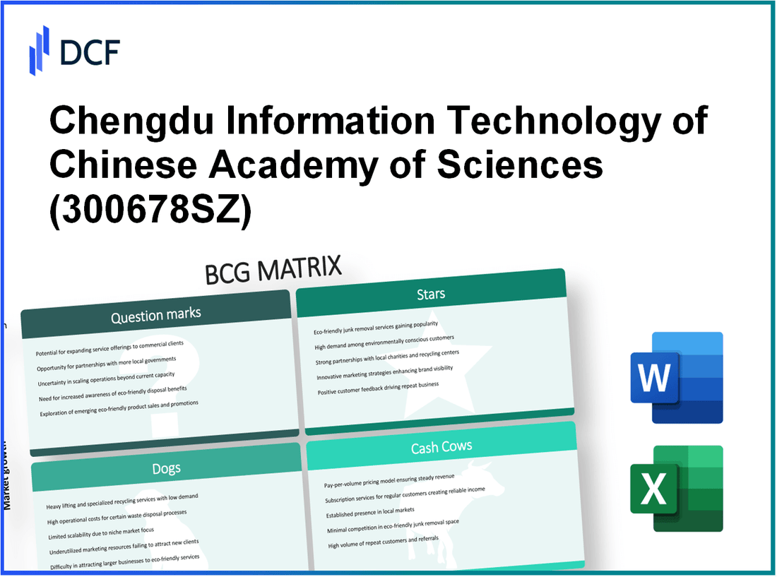 Chengdu Information Technology of Chinese Academy of Sciences Co.,Ltd (300678.SZ): BCG Matrix