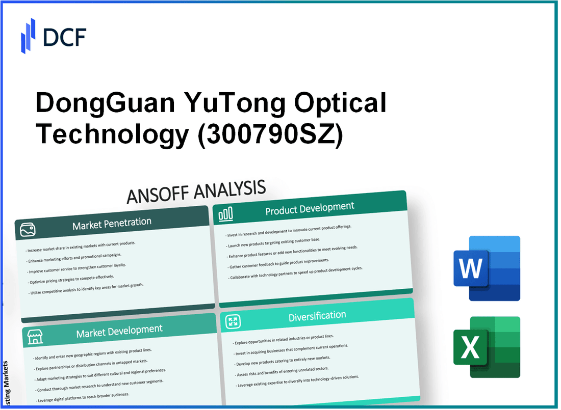 DongGuan YuTong Optical Technology Co.,Ltd. (300790.SZ): Ansoff Matrix