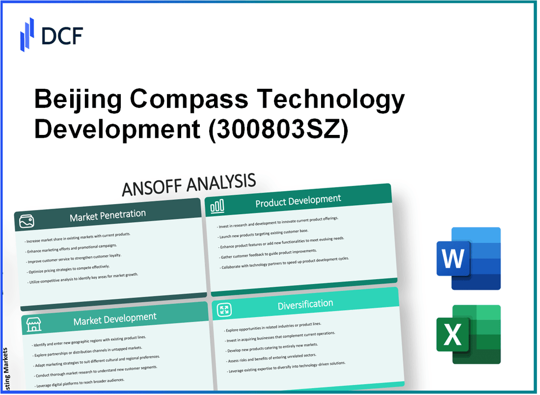 Beijing Compass Technology Development Co., Ltd. (300803.SZ): Ansoff Matrix