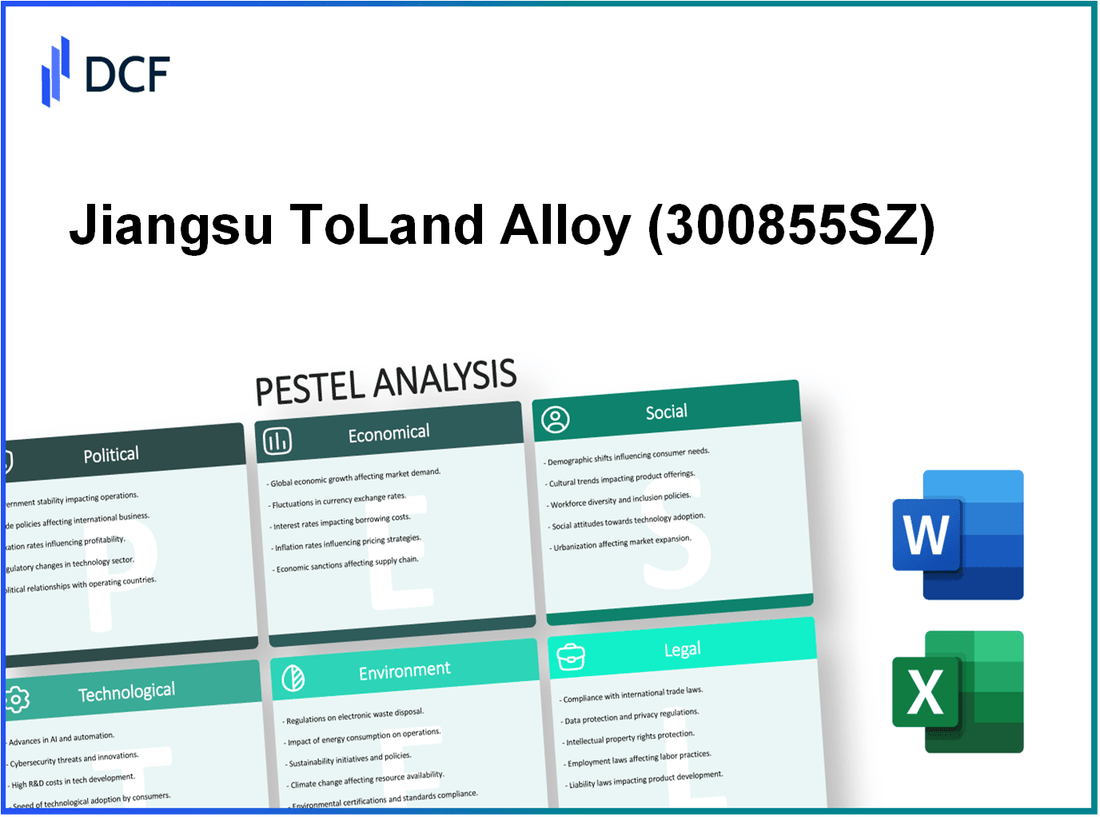 Jiangsu ToLand Alloy Co.,Ltd (300855.SZ): PESTEL Analysis