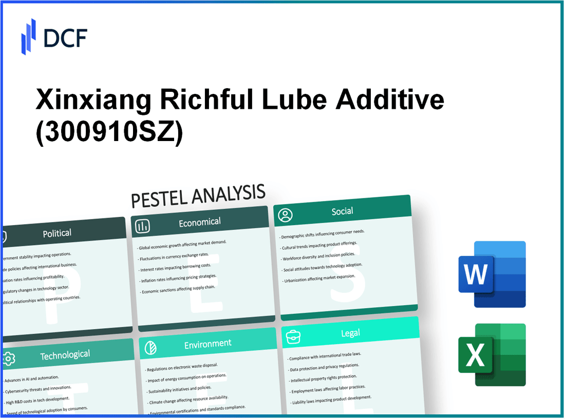 Xinxiang Richful Lube Additive Co., Ltd (300910.SZ): PESTEL Analysis