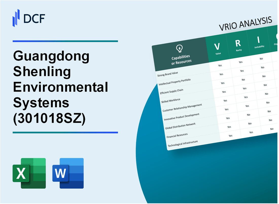 Guangdong Shenling Environmental Systems Co., Ltd. (301018.SZ): VRIO Analysis