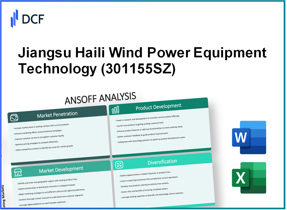 Jiangsu Haili Wind Power Equipment Technology Co., Ltd. (301155.SZ): Ansoff Matrix