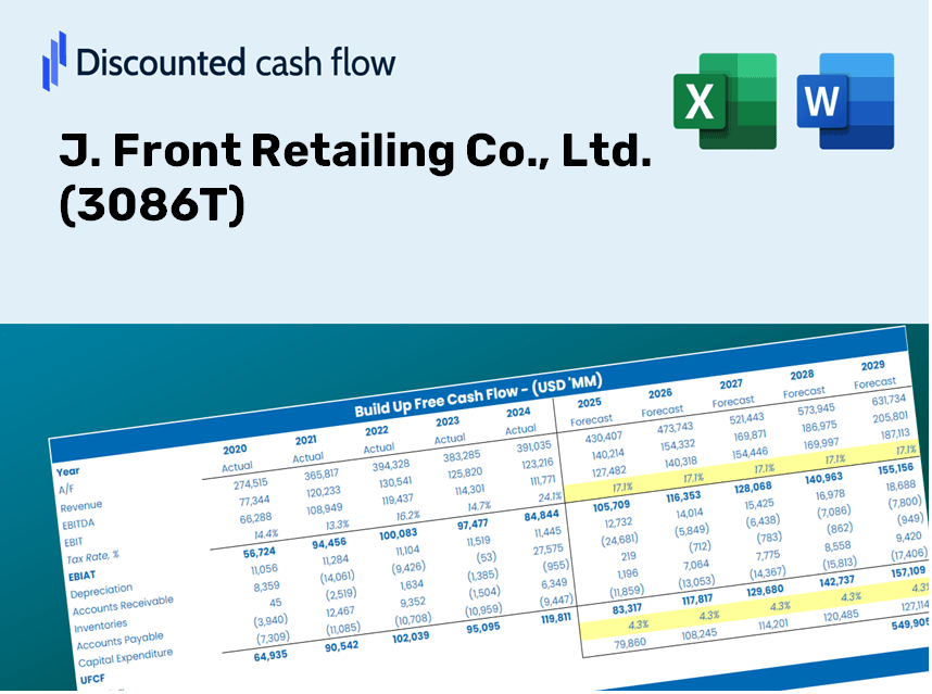 J. Front Retailing Co., Ltd. (3086T) DCF Valuation